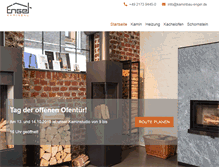 Tablet Screenshot of kaminbau-engel.de